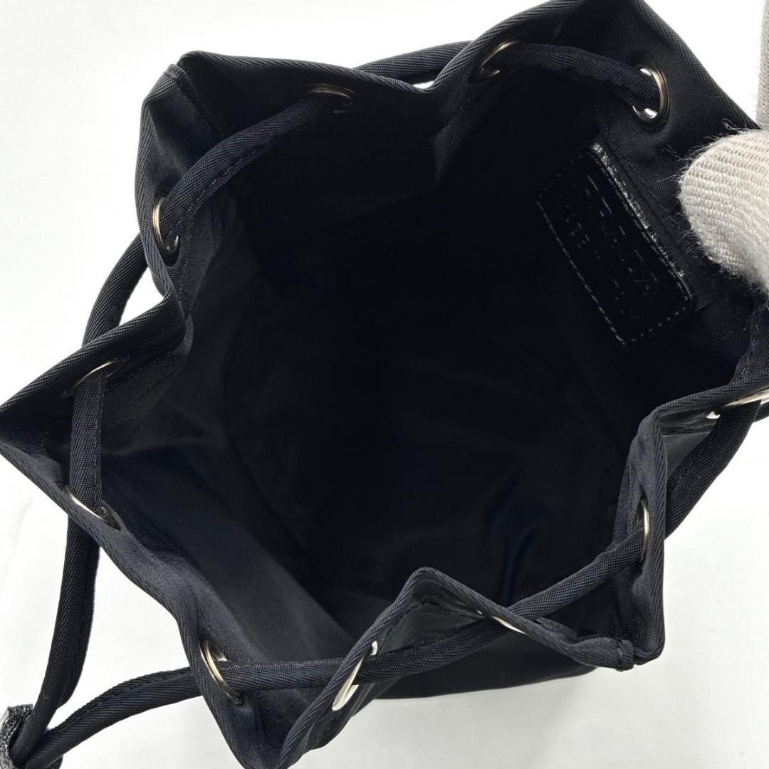 ℛ⃛様専用 プラダ ポーチ 三角ロゴ ナイロン ドローストリング 巾着 黒