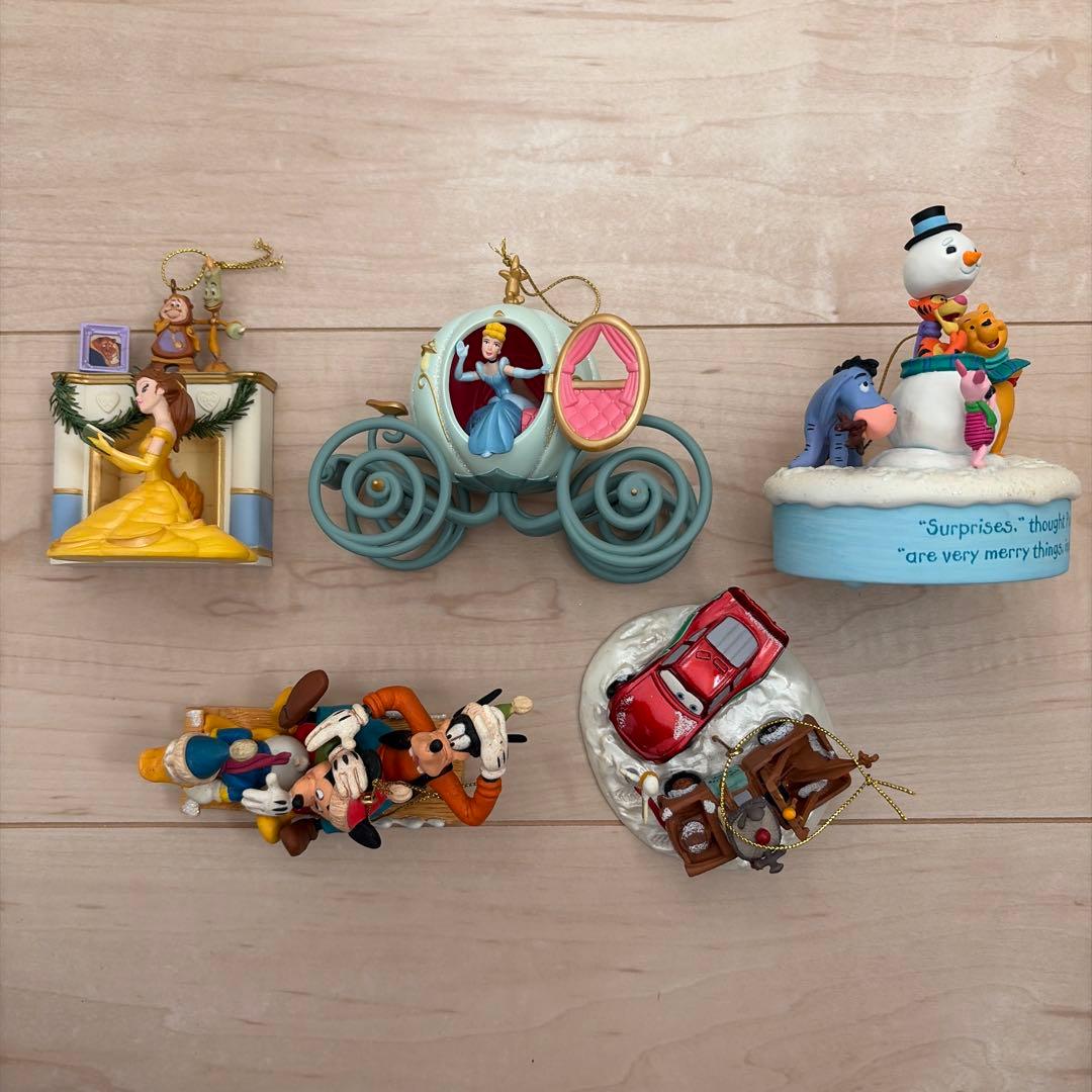 ディズニー クリスマスオーナメント　5点セット