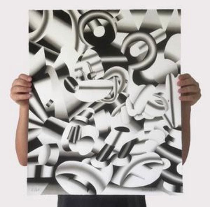 ジョフレジョGeoffrey Bouillot アクリルキャンバス作品