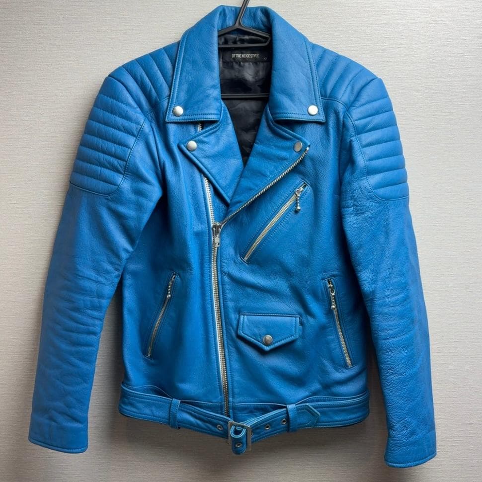 希少 of the neige style レザー ダブルライダース 羊革 42