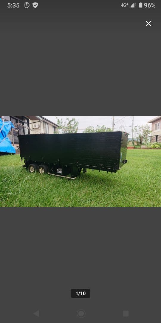 1/14 タミヤ　フラットベッドベース　スクラップ台車