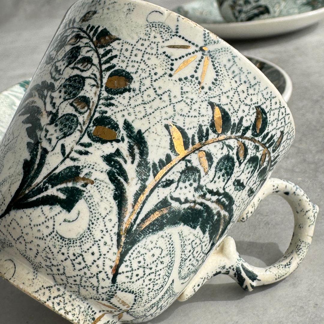 フランス アンティーク クレイユモントロー すずらん カップ&ソーサー