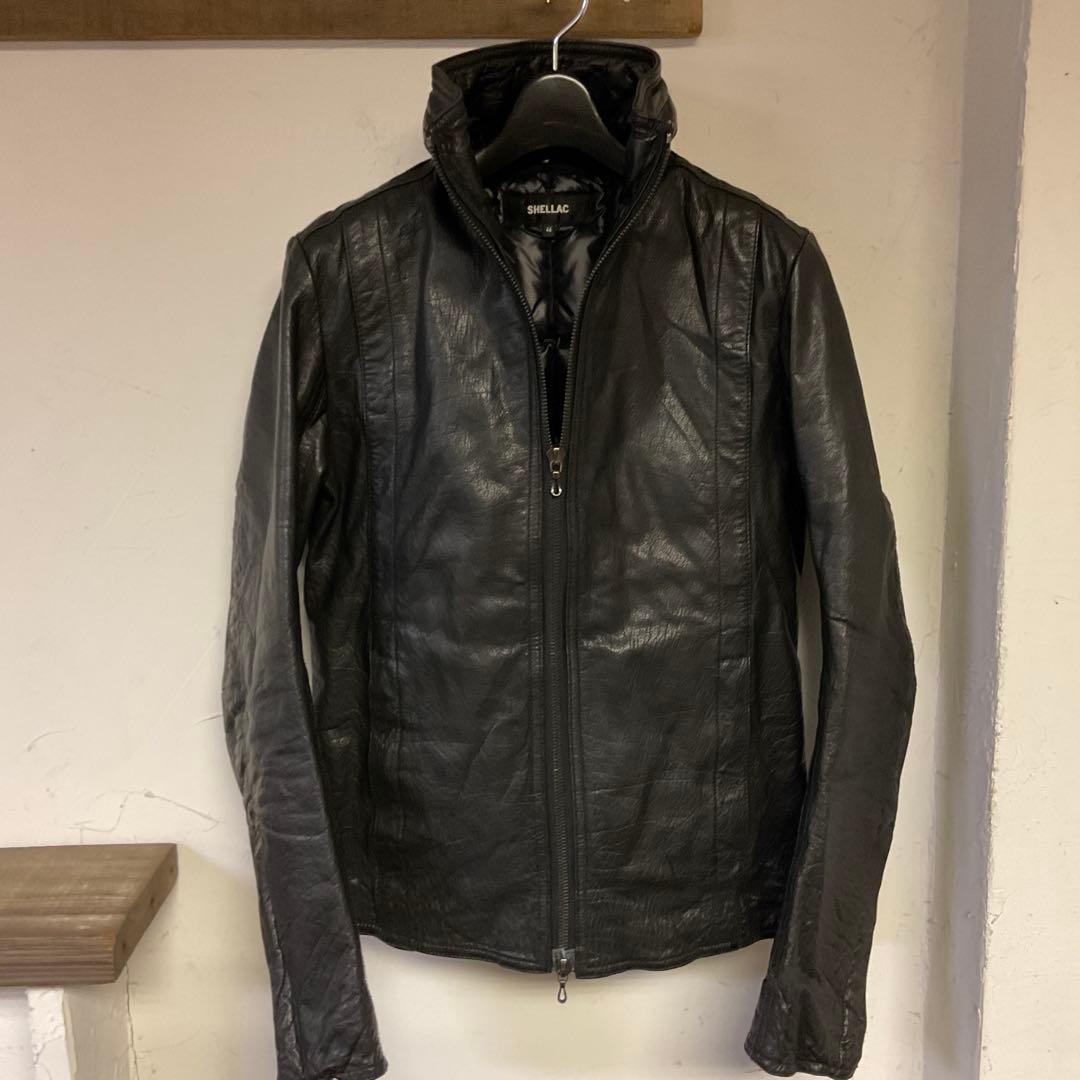 【希少美品】SHELLAC キッドバッファロー レザージャケット ダウンライナー SHELLAC（シェラック）の「【SHELLAC 予約販売品】キッドバッファロー