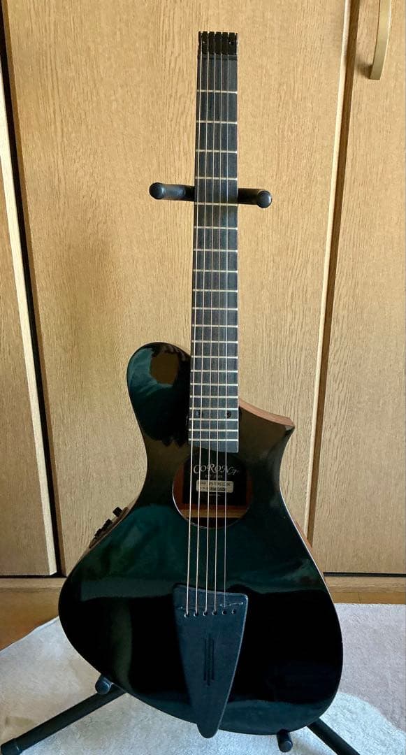 CORONA アコースティックギター 黒 ギターケース付き
