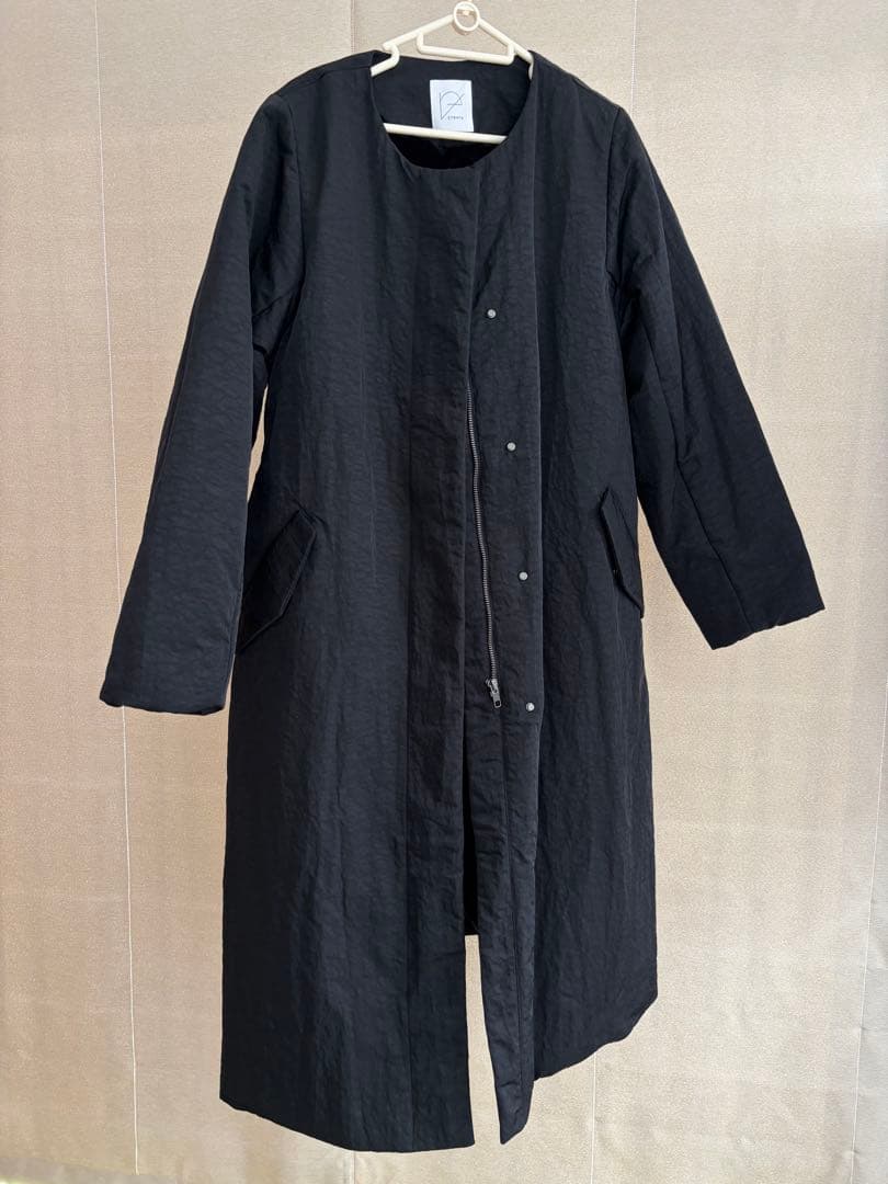 crewre 2wayノーカラーパファーコート black サイズ1 S115445297