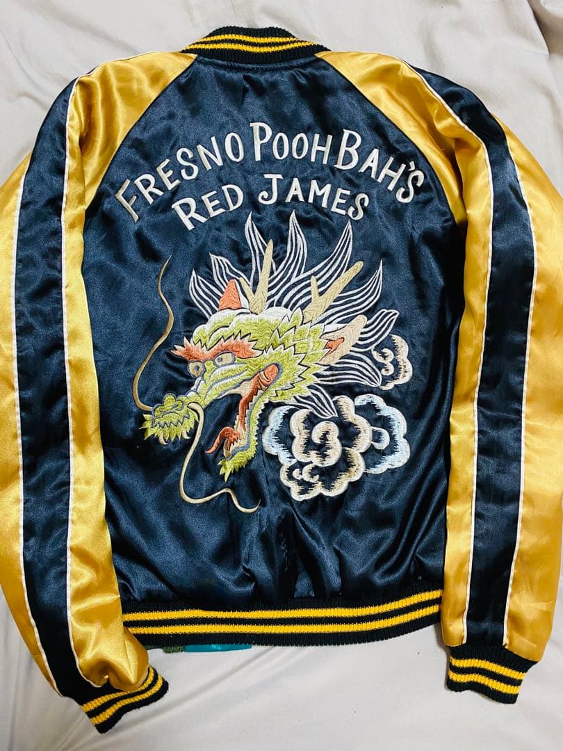 BEAMS 美品 ２面用 日本限定 龍 スカジャン unisex サテン