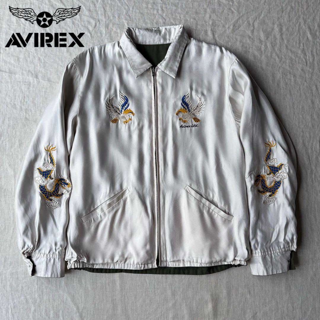美品 AVIREX アヴィレックス リバーシブル スーべニアジャケット XL