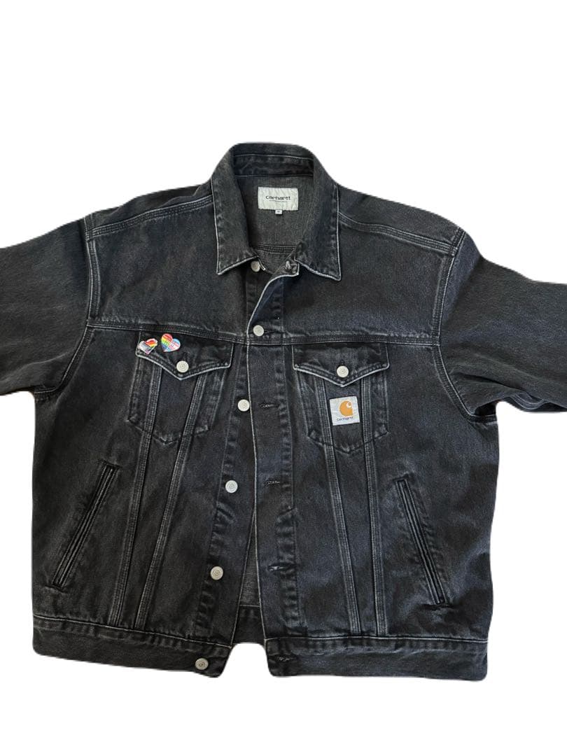 Carhartt ブラックデニムジャケット M