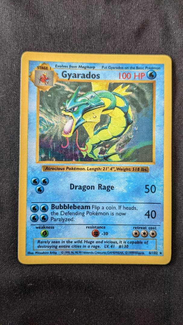 GYARADOS 6/102 ギャラドス 英語版ポケットモンスター