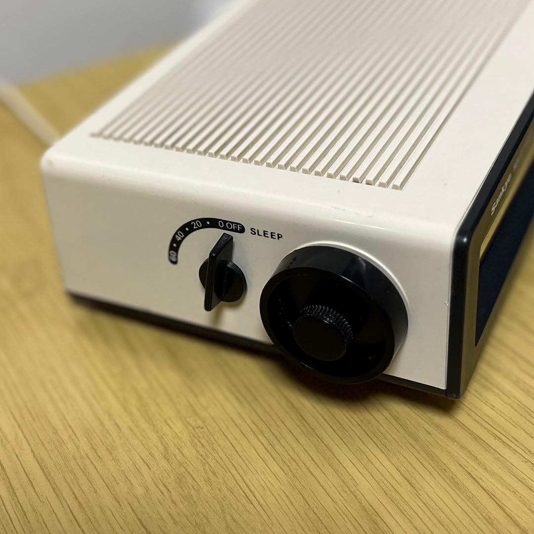 整備済み・動作正常】三協精機ラジオ付きドラムクロック ザックスSC707