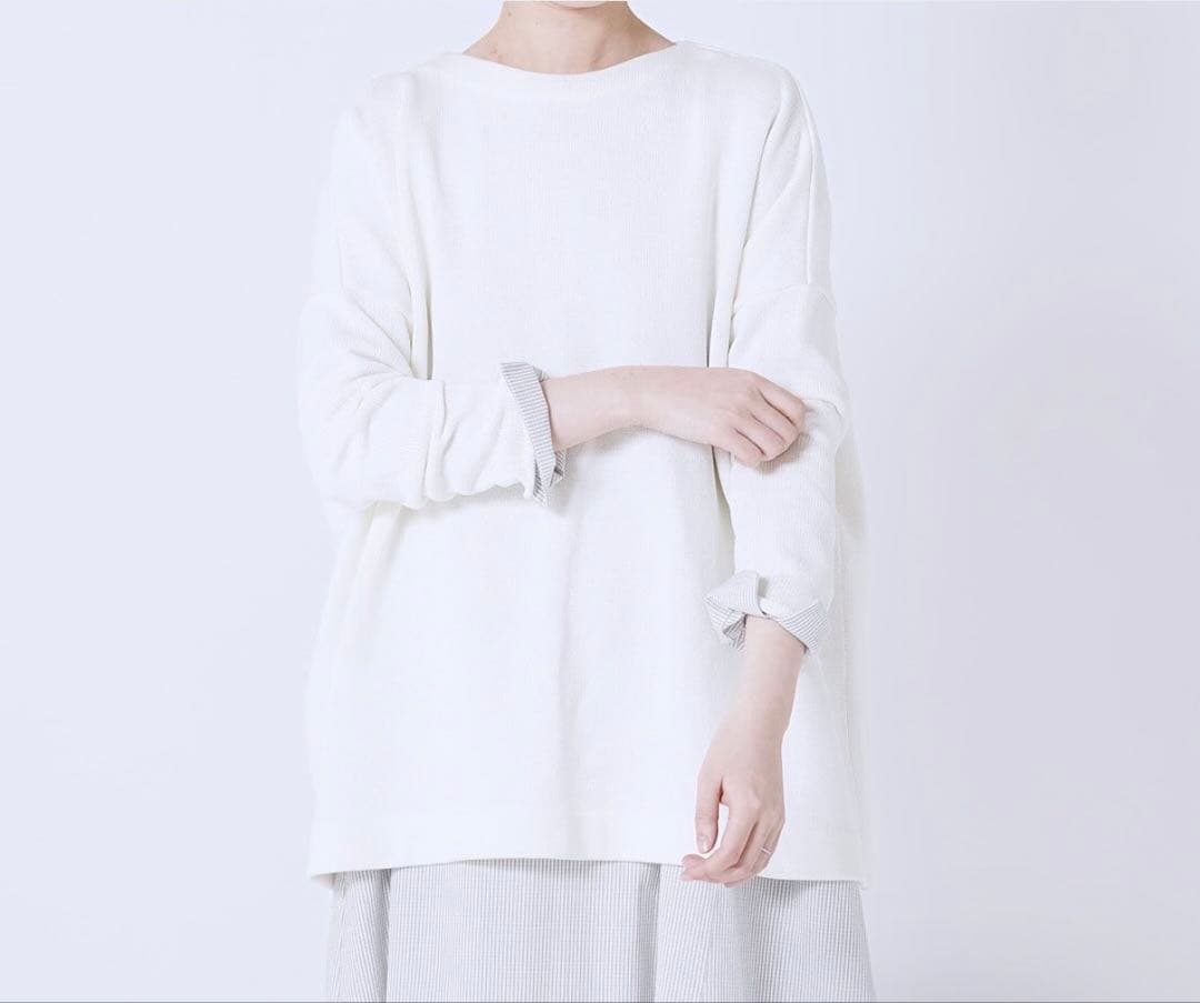 Yoli◯Cotton long Knit◯ホワイト