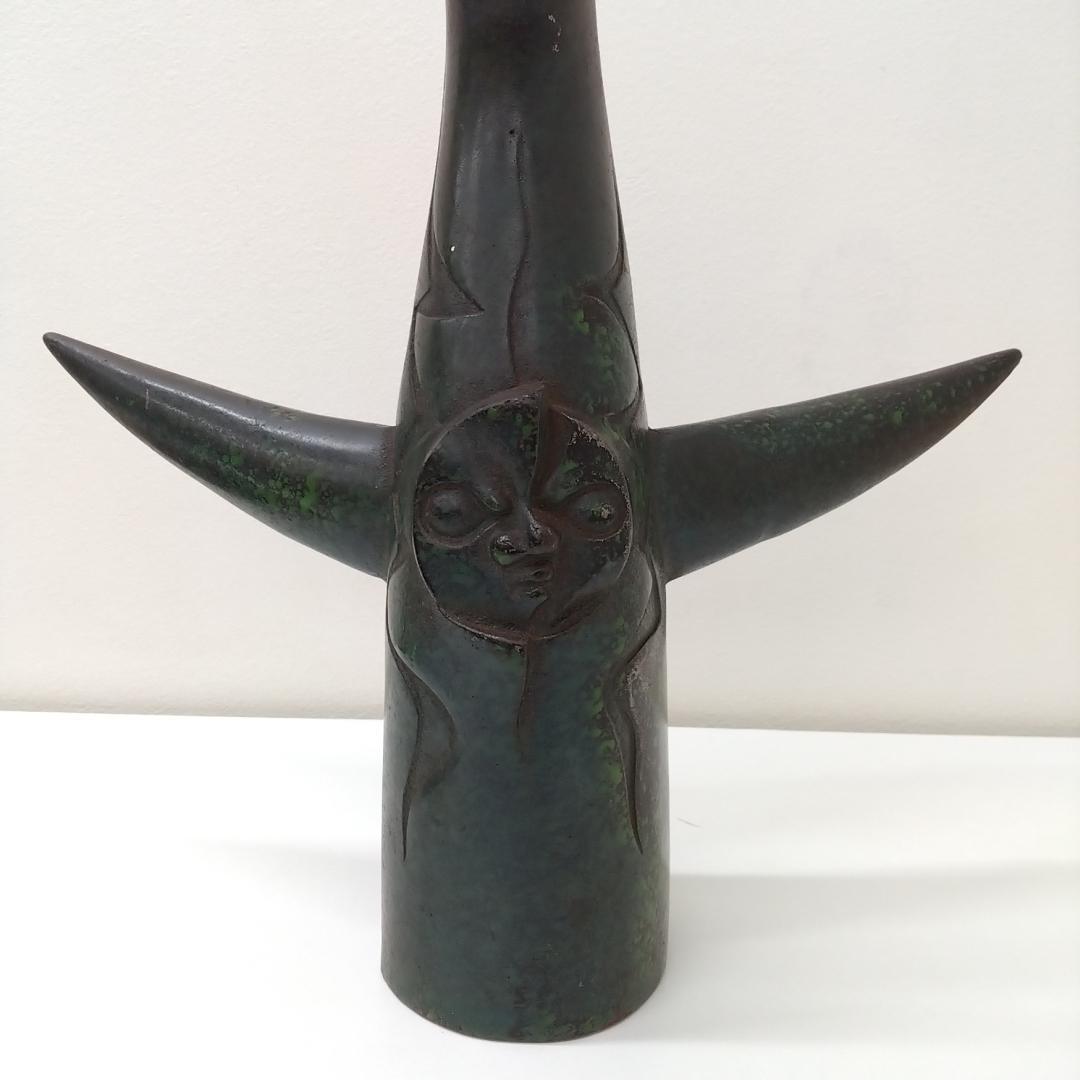 若《ZPWXC》太陽の塔　岡本太郎　EXPO70　大阪万博　青銅製　台座あり