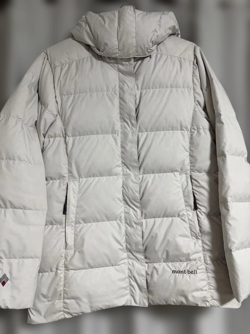 【M】mont-bell トラベルダウンパーカ Women's ライトグレー