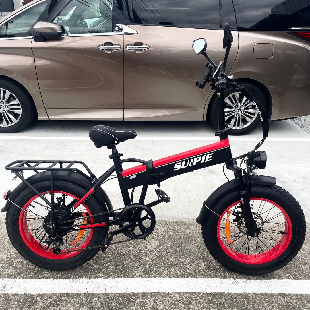 SUPIE 電動アシスト自転車 20インチ 折りたたみ　フルアシスト自転7段変速