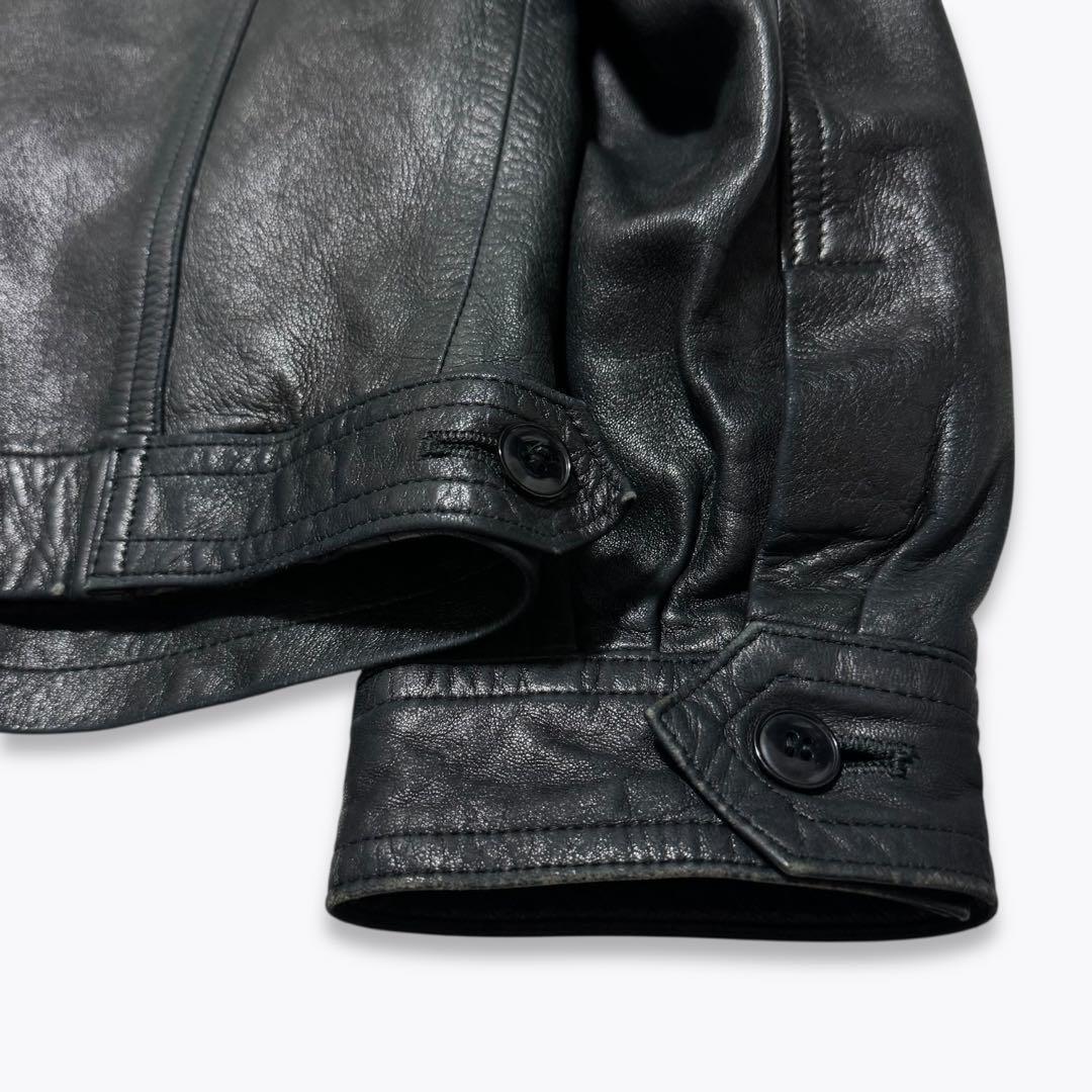 90s agnes b homme leather jacket archive - メルカリ