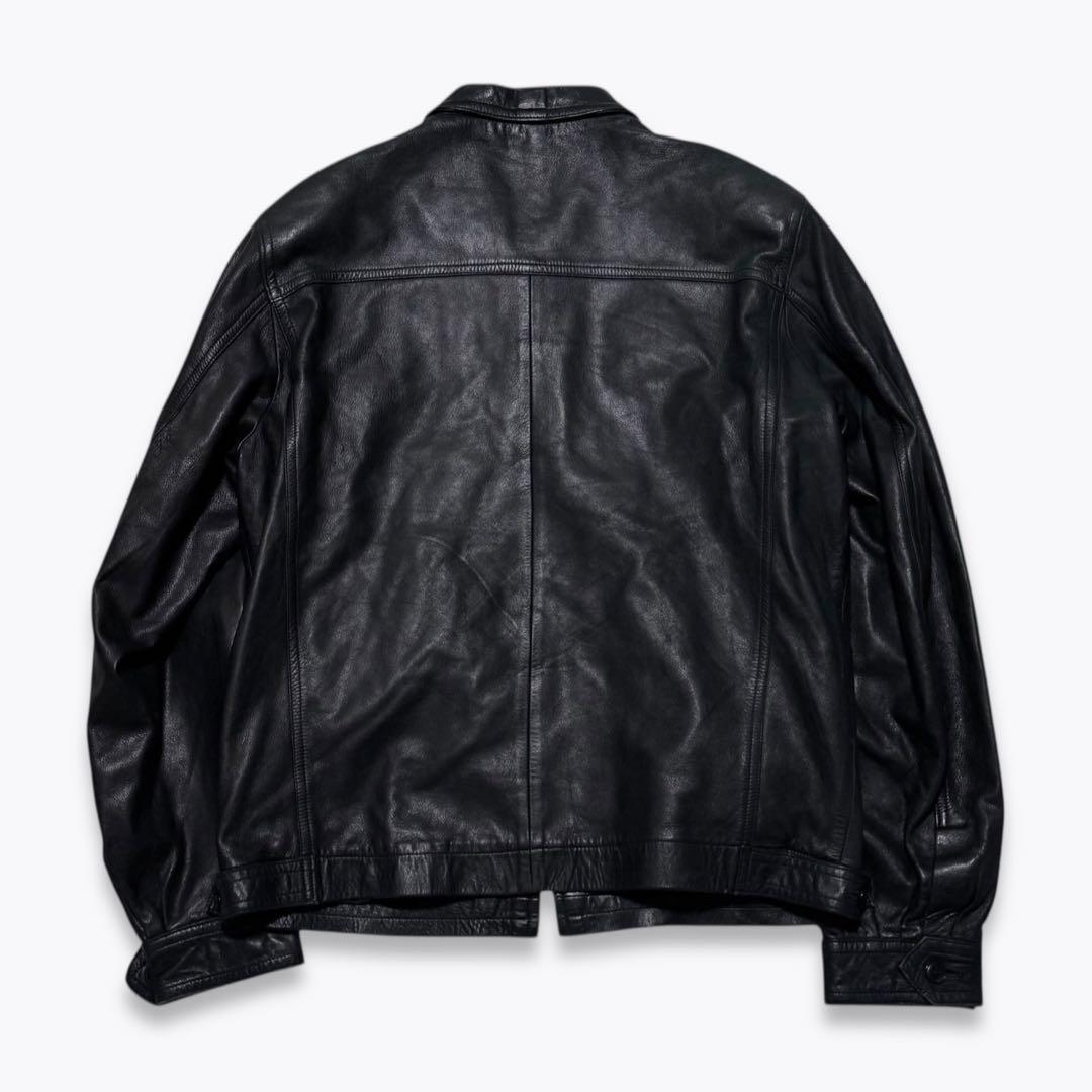 90s agnes b homme leather jacket archive - メルカリ