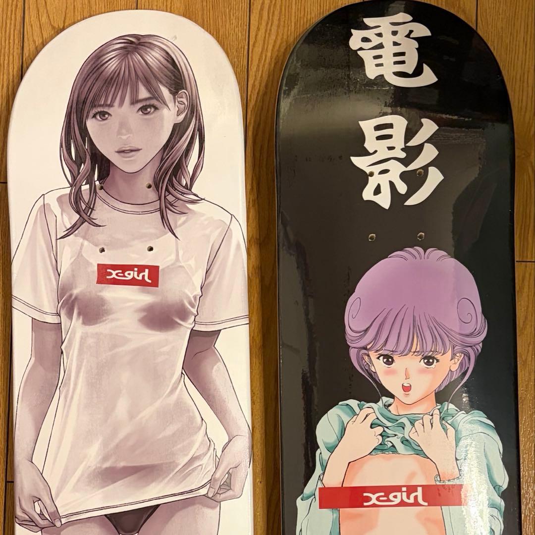 X-girl×桂正和 コラボデッキ2枚 伊織 & 愛 未開封 X-girlは漫画家の桂正和氏とのコラボレーションを8月27日(金)に発売