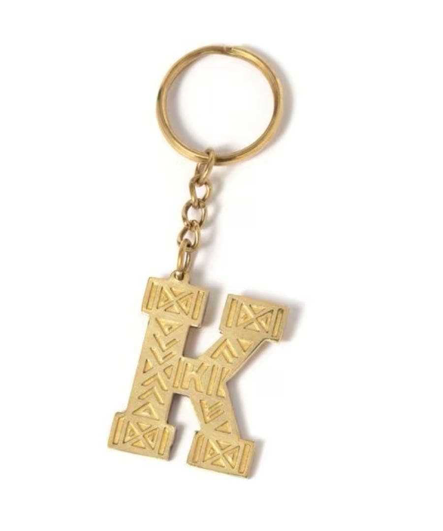ニコアンド niko and オリジナル真鍮レターキーリング K キーホルダー