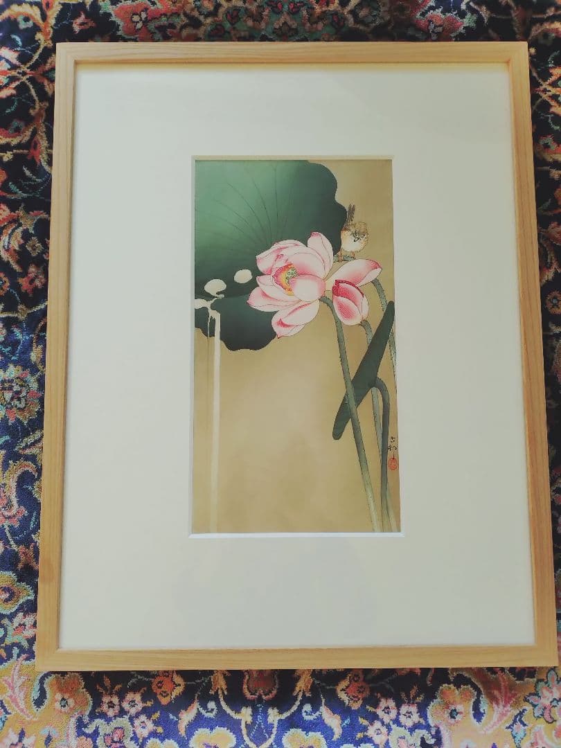 小原古邨木版画復刻版 木製フレーム 画集二冊付き 小原古邨作品集 | 東京美術