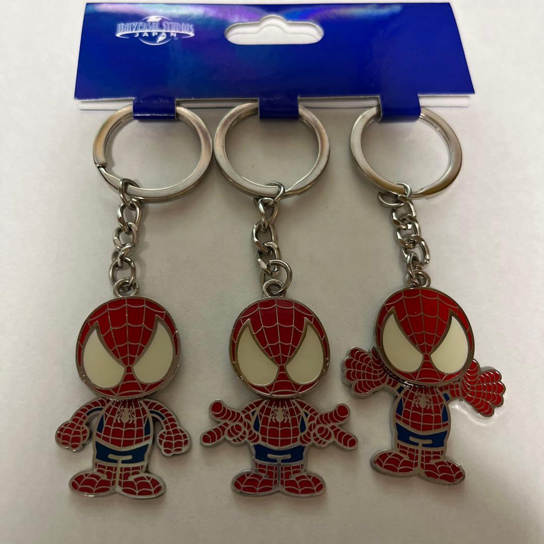 レア物、希少】USJお土産 スパイダーマン キーホルダーセット - メルカリ