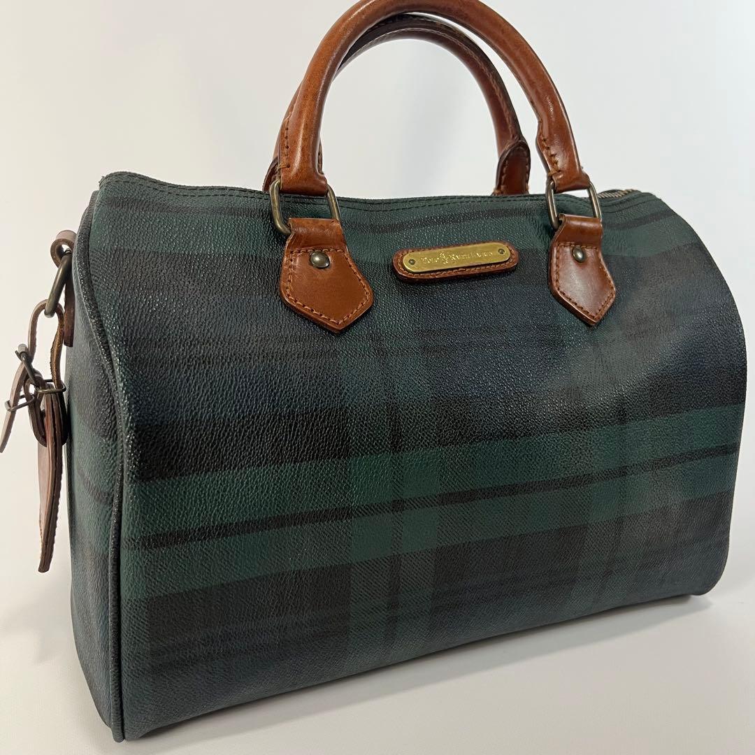 POLO RALPH LAUREN ミニボストンバッグ　PVC レザー