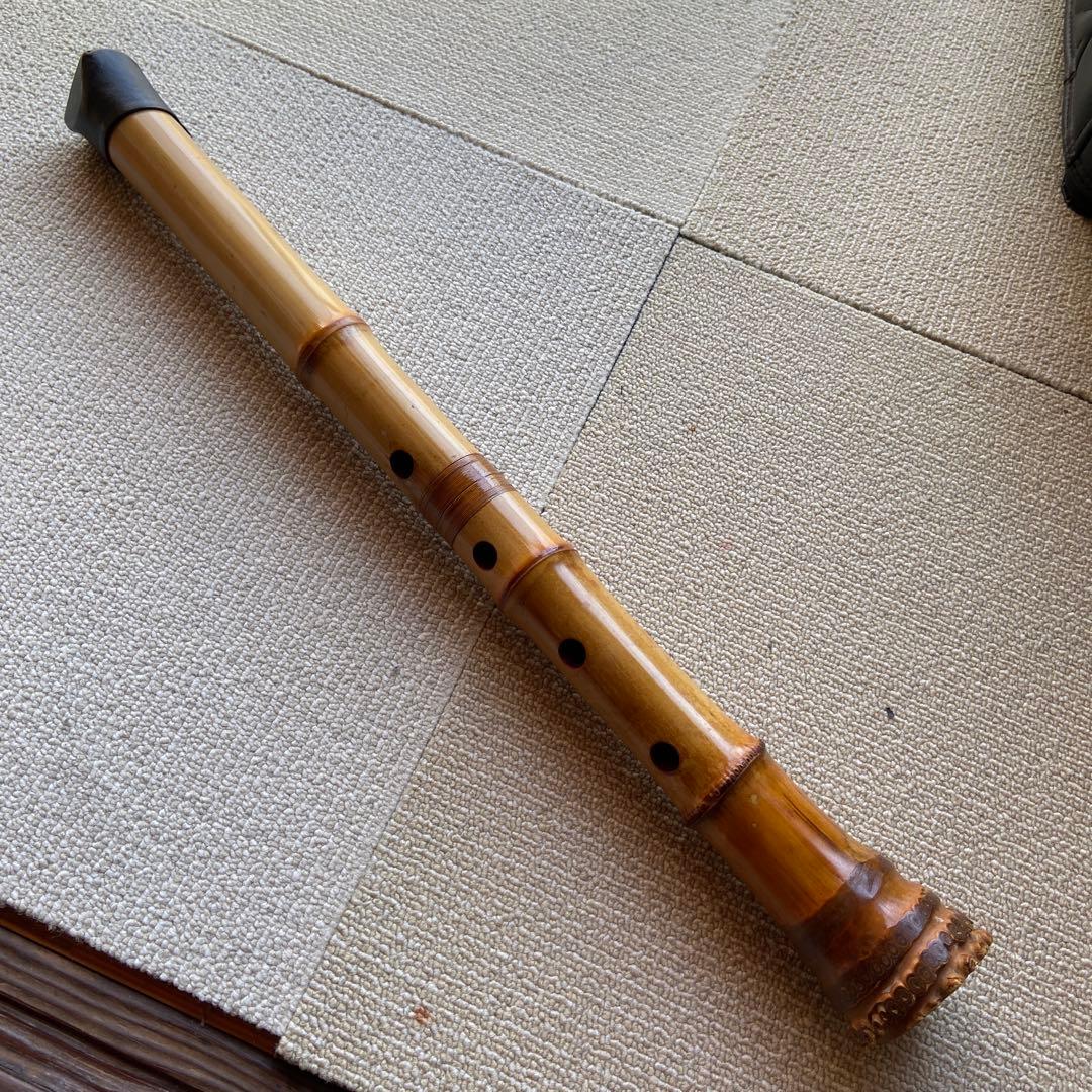 198 尺八　一尺七寸管　古京銘　名管