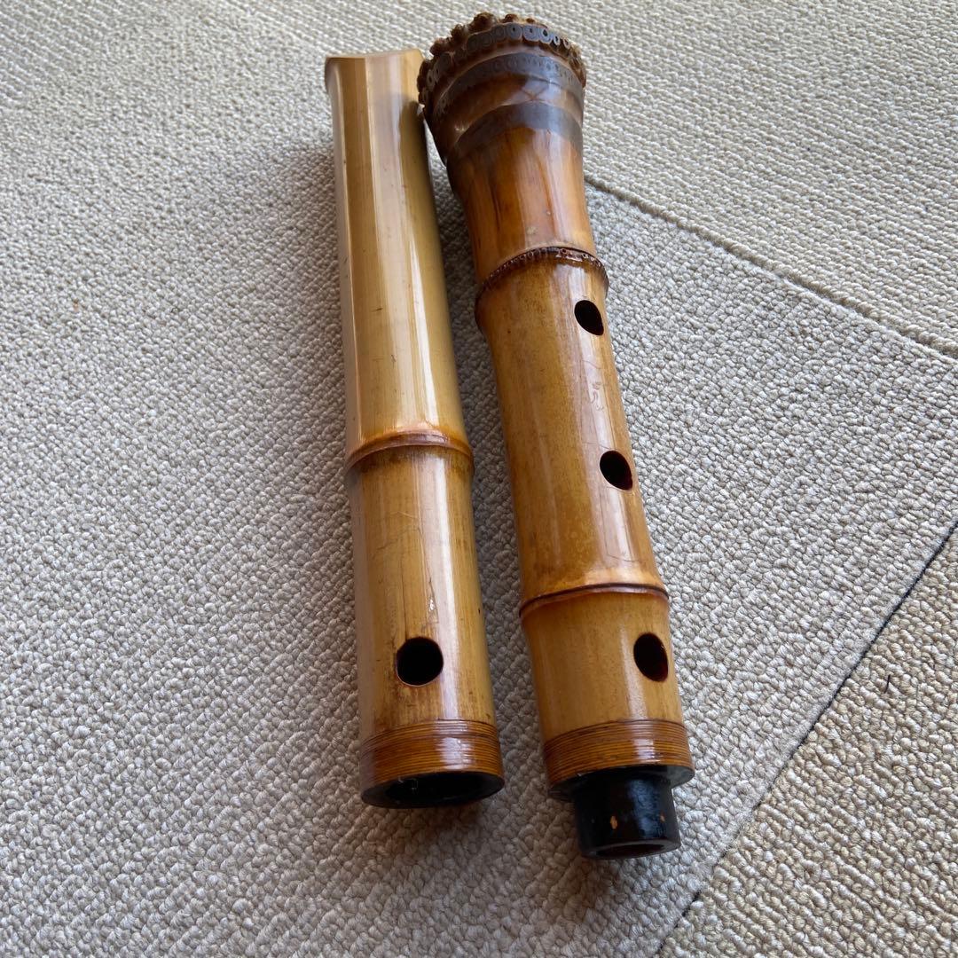 198 尺八 一尺七寸管 古京銘 名管 - メルカリ