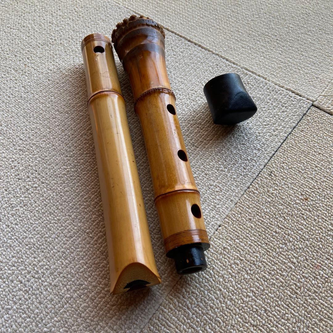 198 尺八 一尺七寸管 古京銘 名管 - メルカリ