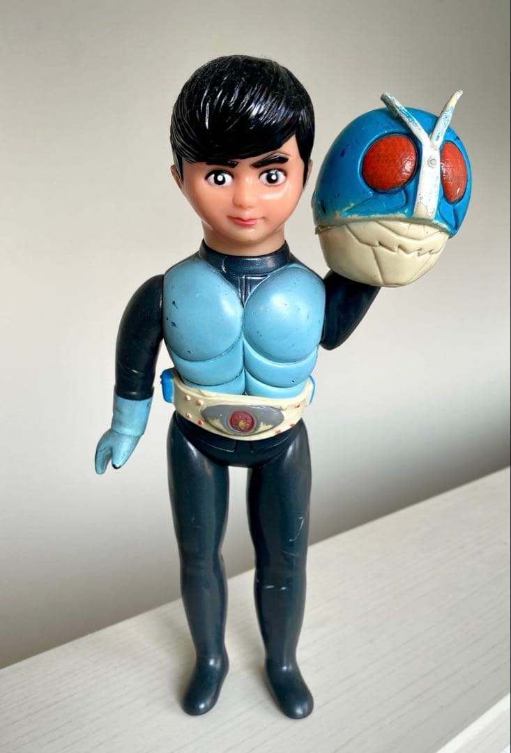 せ*ゃ様 当時物 ソフビ 旧バンダイ 仮面ライダー 水色マスク 面取れ Yahoo!オークション - 仮面ライダー ソフビ 旧バンダイ 面取れ スタン