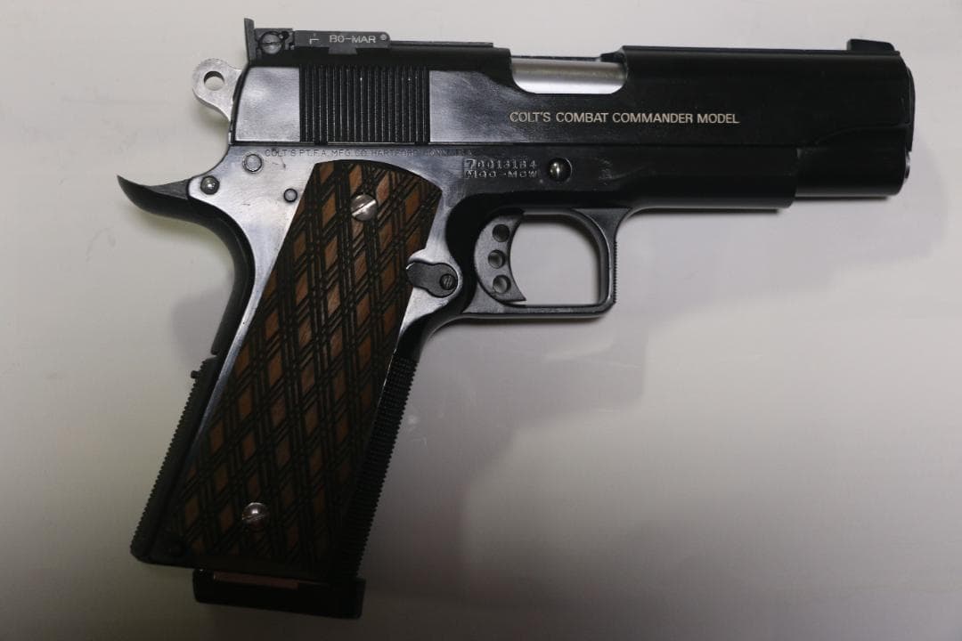 超希少ウェスタンアームズABS樹脂製モデルガン コルトトコマンダーカスタム合法品 WA(ウェスタンアームズ)コルトコンバットコマンダー <Nico> ガンブルー