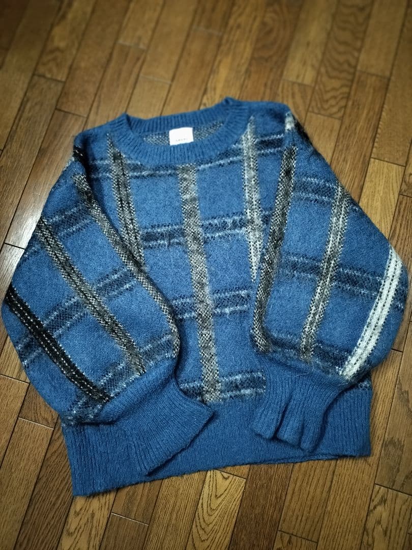 MOHAIR STRANGE CHECK KNIT アメリヴィンテージ - メルカリ