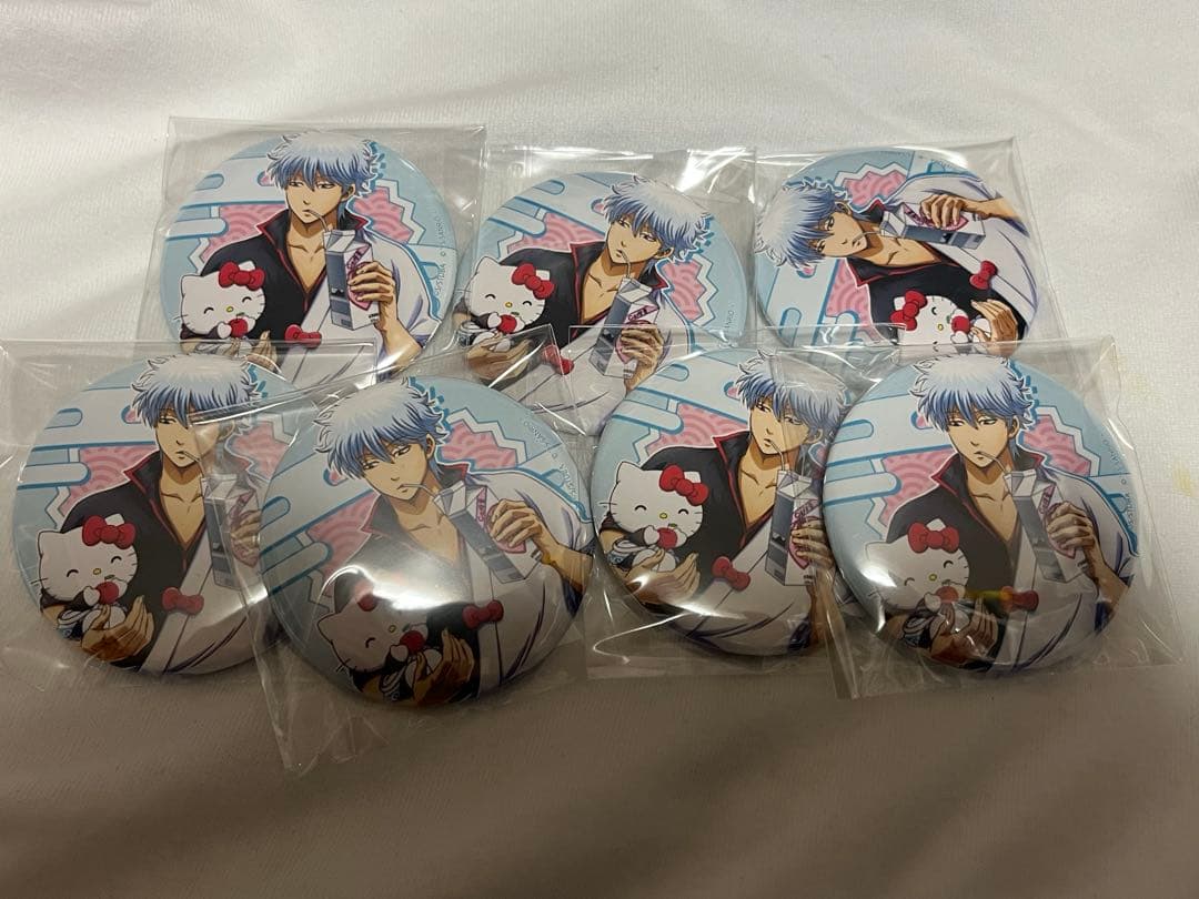 坂田銀時 缶バッチ サンリオ