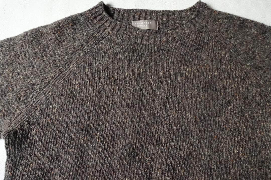 美品マーガレットハウエル☆スコットランド製 ドネガルウールニット 2