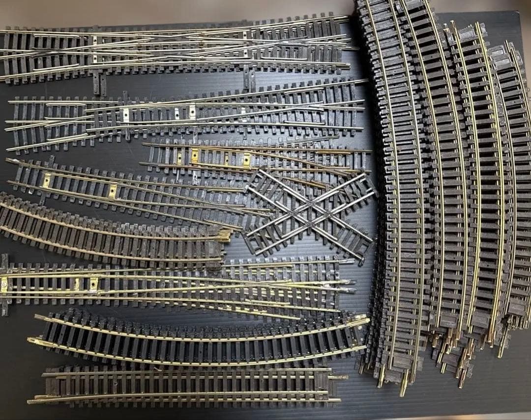 ［ジャンク］鉄道模型　HOゲージ　シノハラ/バックマン他　レール　線路　大量