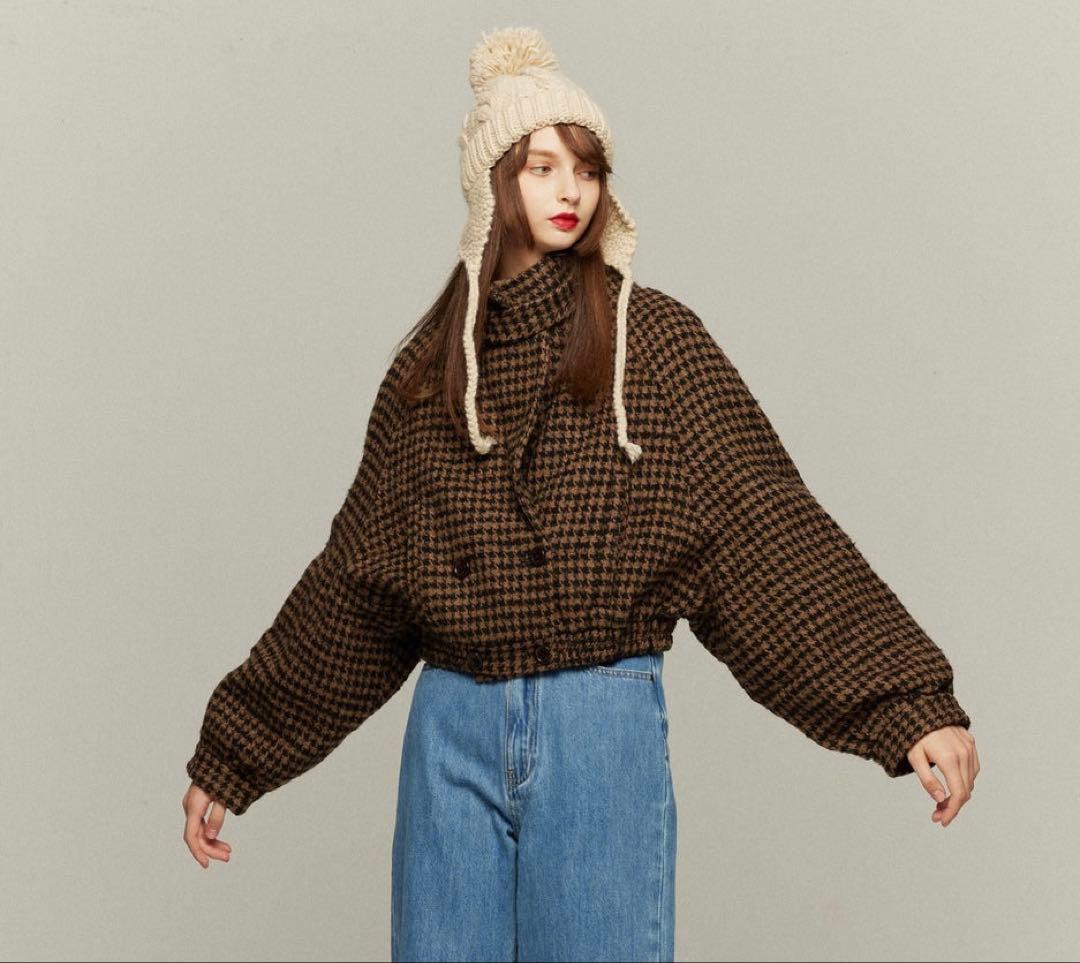 《チケットはすべて完売》2WAYダブルブレストデザインジャケットBROWN XS