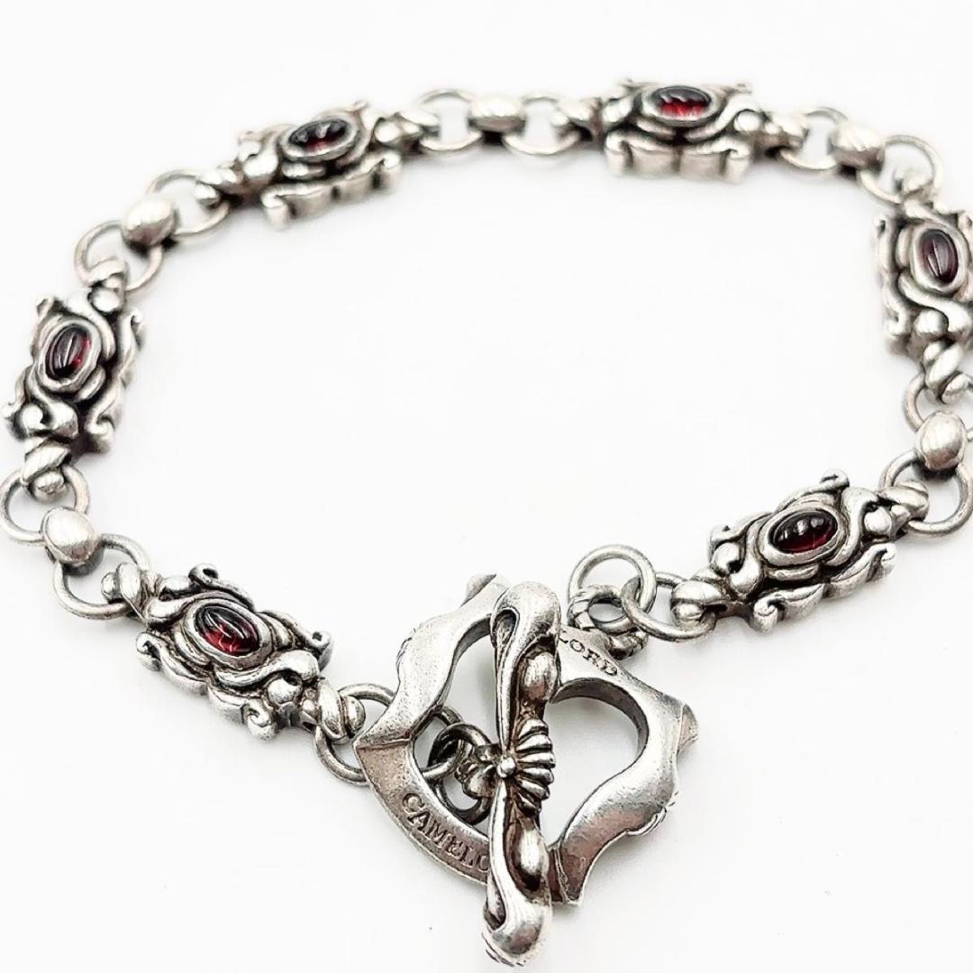ロードキャメロット ガーネット ブレスレット シルバー 925