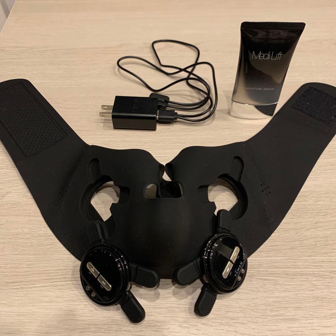YAMAN 美顔器 メディリフトプラス 美顔器 ウェアラブル EMS美顔器 メディリフト プラス セラム セット