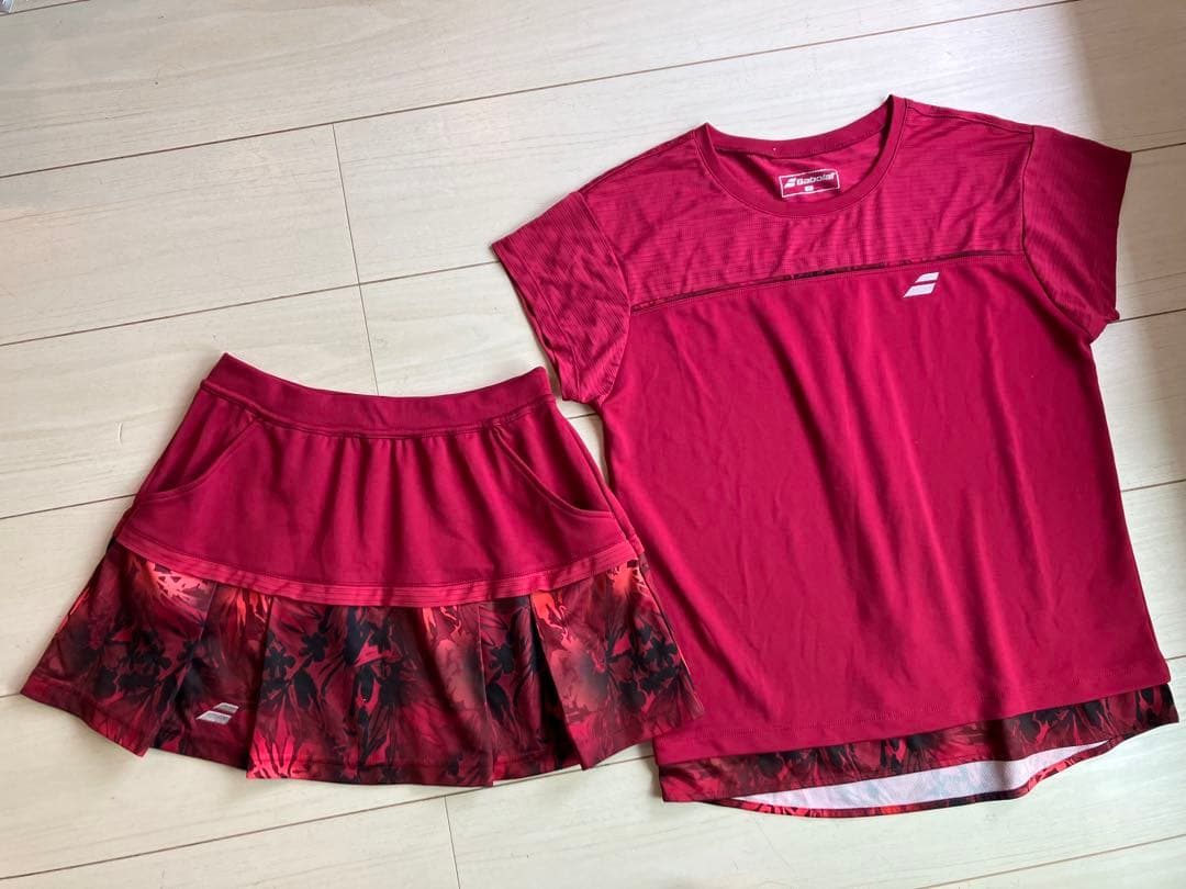 極美品＊Babolatバボラ＊ワイン色の上下セットアップ Babolat（バボラ） テニスウェア レディース PURE BOA JACKET ボア