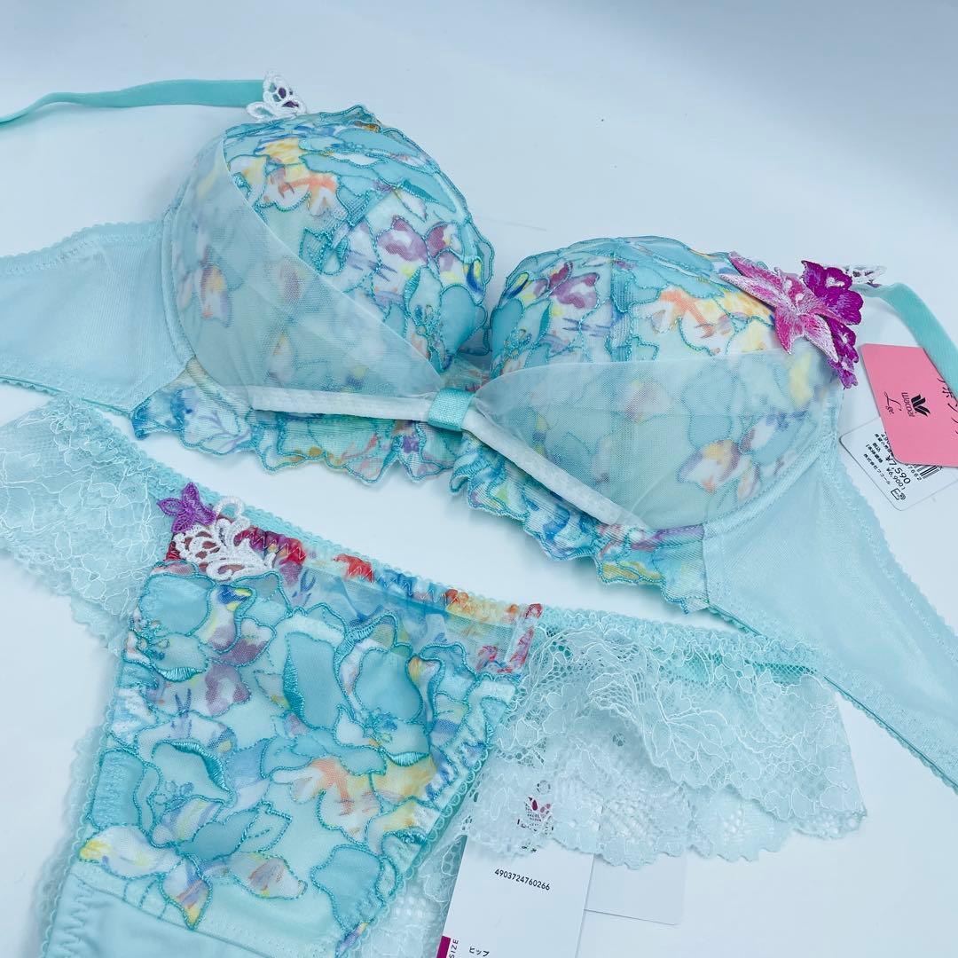 WACOAL《ルジェ》リボンブラ　ブラジャー&ソングセットE65-M大人気