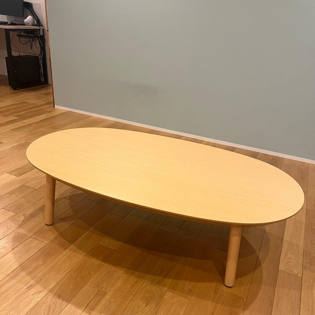 専用商品　無印良品　楕円形こたつ 楕円こたつ・小・本体・タモ材曲木脚・フラットヒーター／ナチュラル