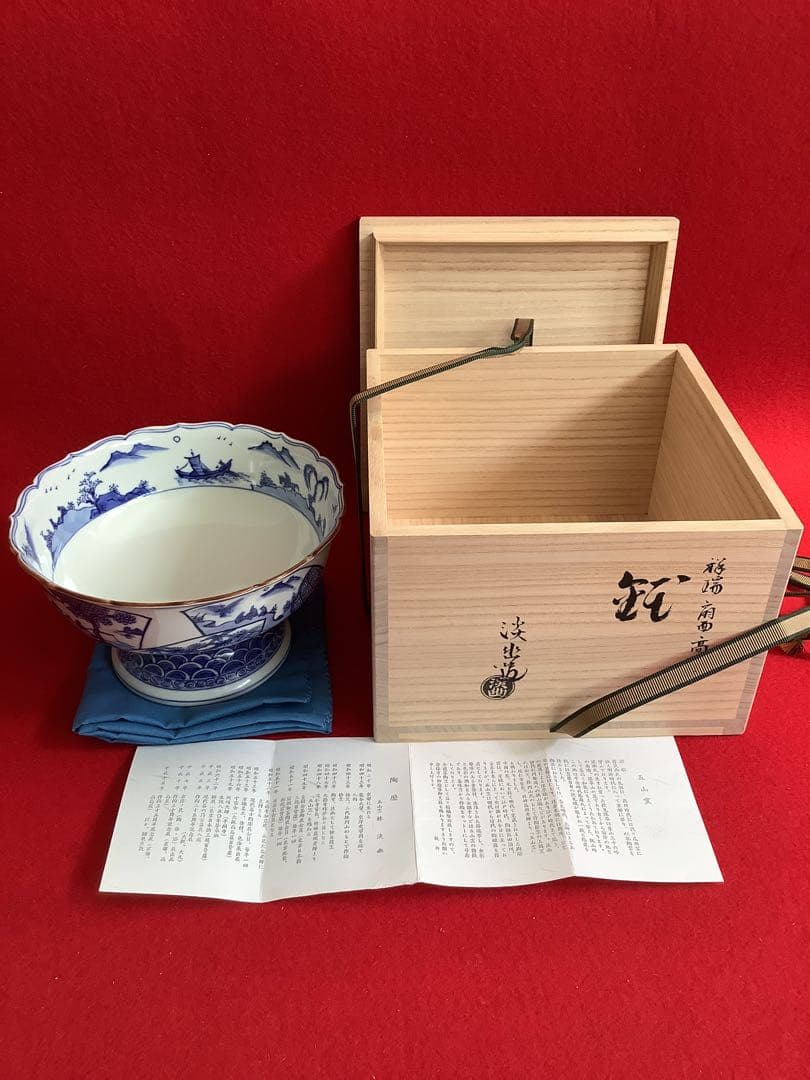 茶道具　祥瑞 扇面 高盃 淡幽造【新品未使用】 扇面流水絵 片口水次 | 茶道具,点前道具 | 淡交社 茶道具と茶席の