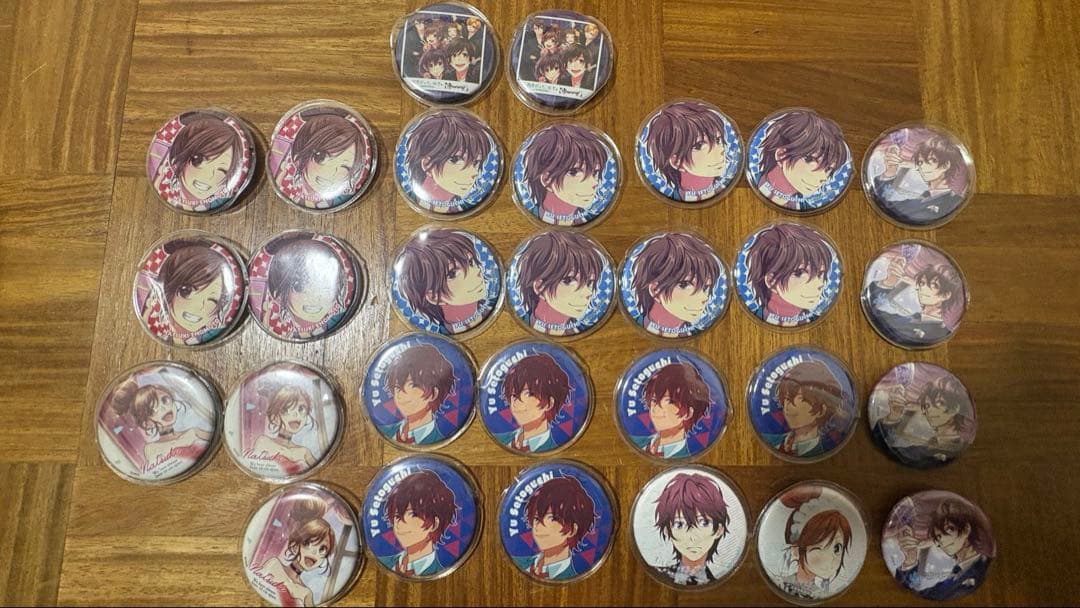 瀬戸口優と榎本夏樹の缶バッジ 30個セット
