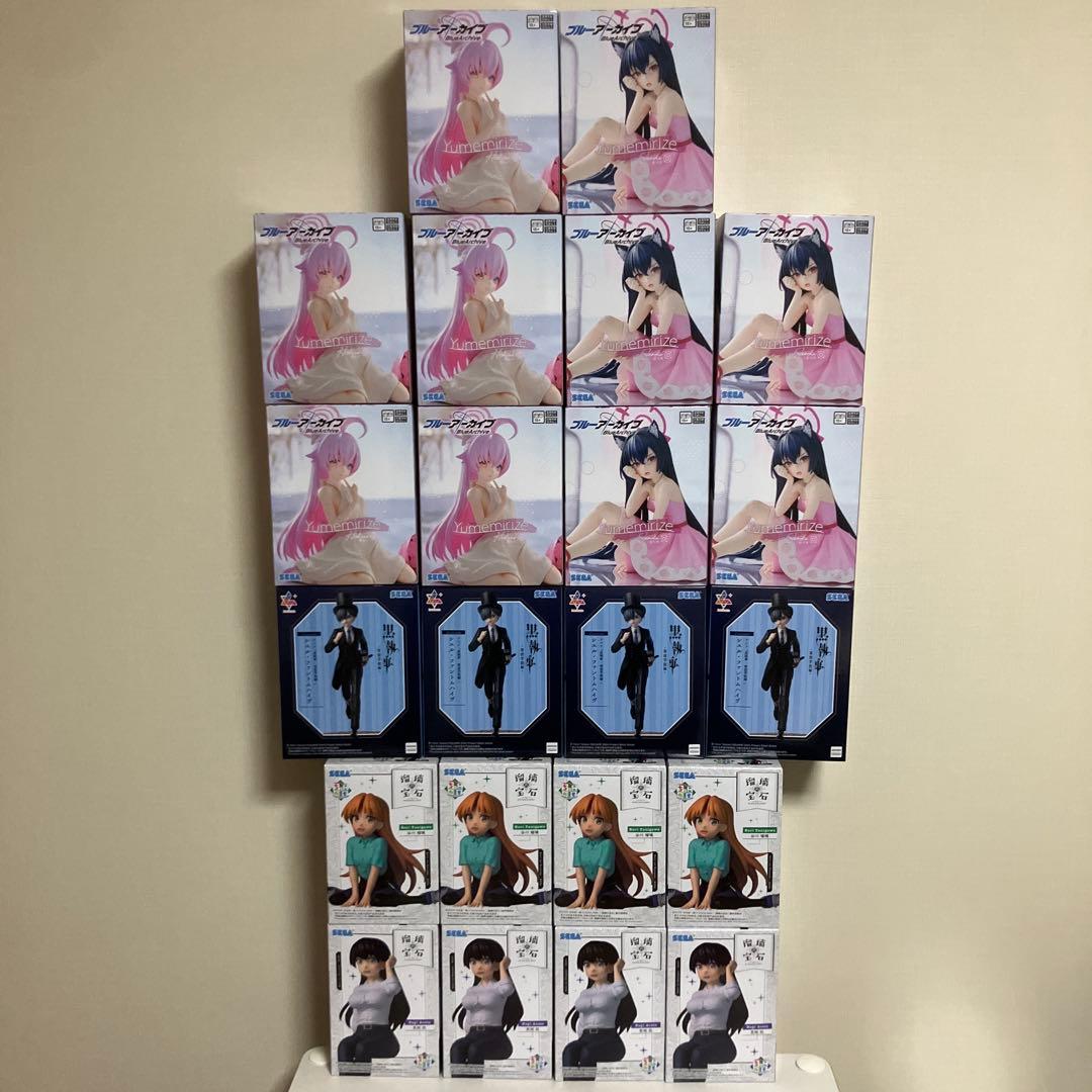 ブルーアーカイブ　ヨシノ　セリカ　黒執事　シエル　瑠璃の宝石　フィギュア