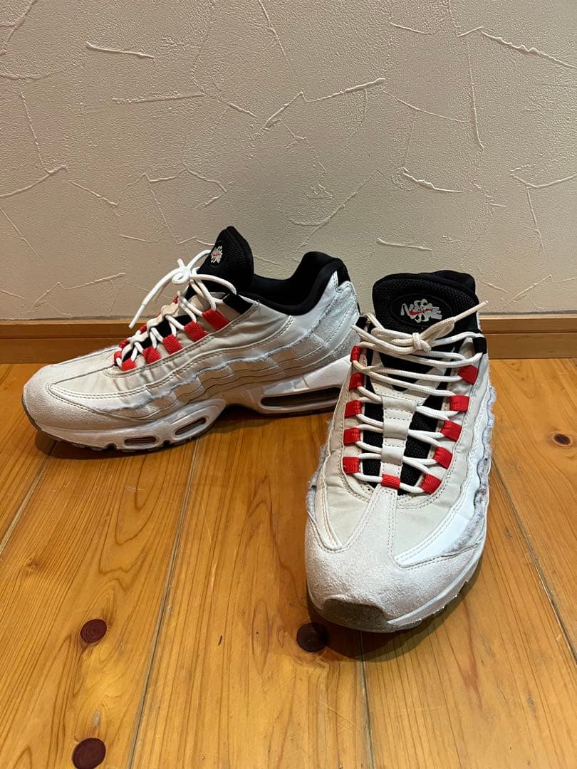 Nike Air Max 95 ホワイト/レッド　28㎝