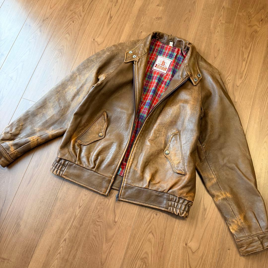 雰囲気◎ 80s バラクータ G-9 レザージャケット イングランド製