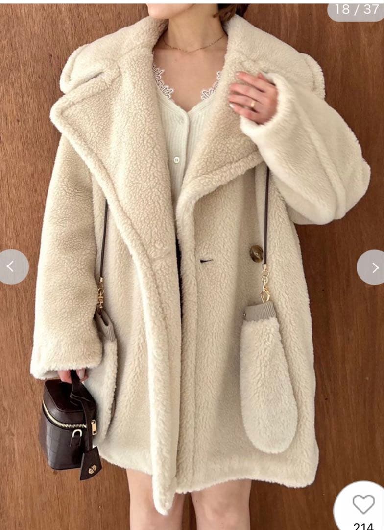 フレイID ECOPELボアミドルコート