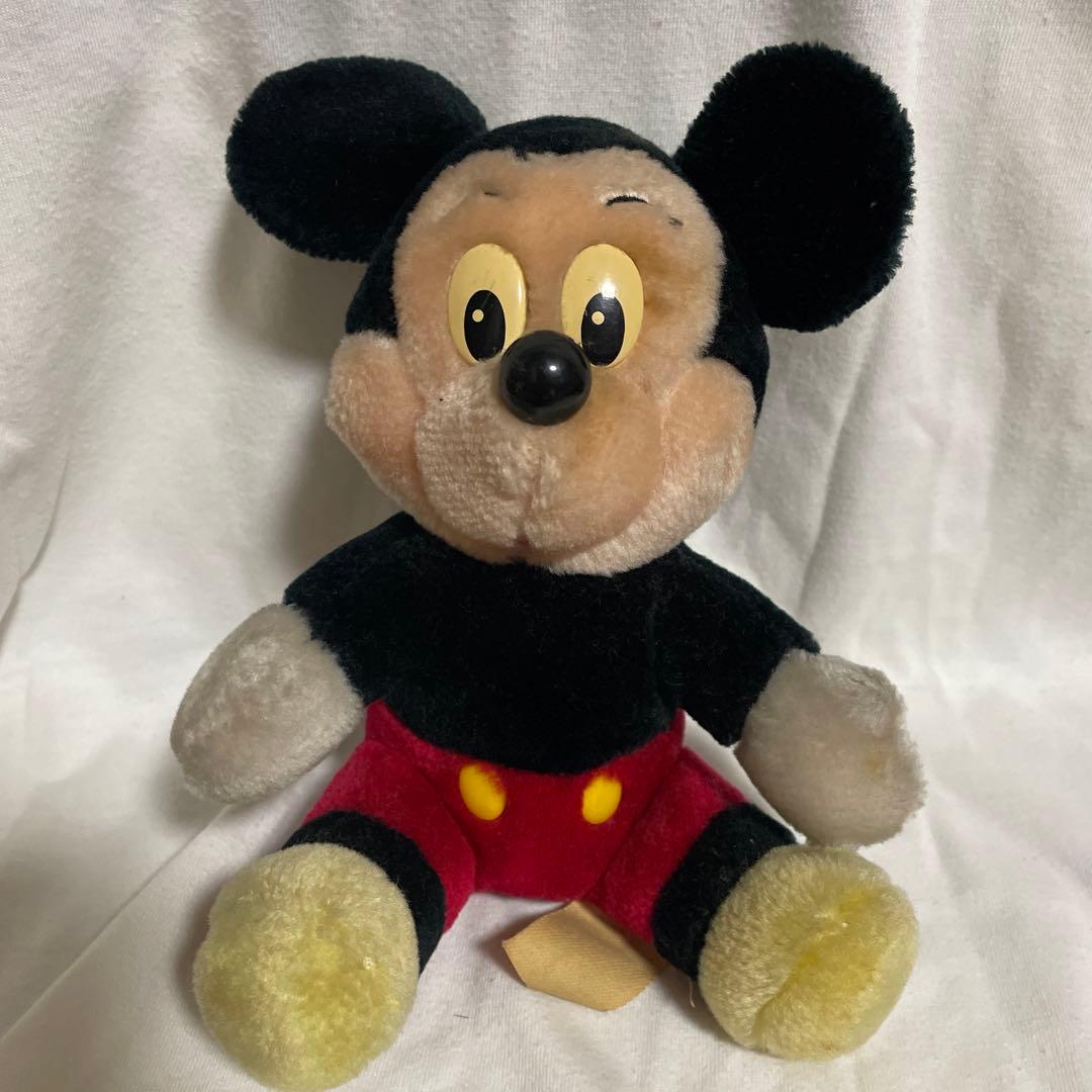 ミッキー　ミッキーマウス　ぬいぐるみ　希少　レア　アンティーク　レトロ