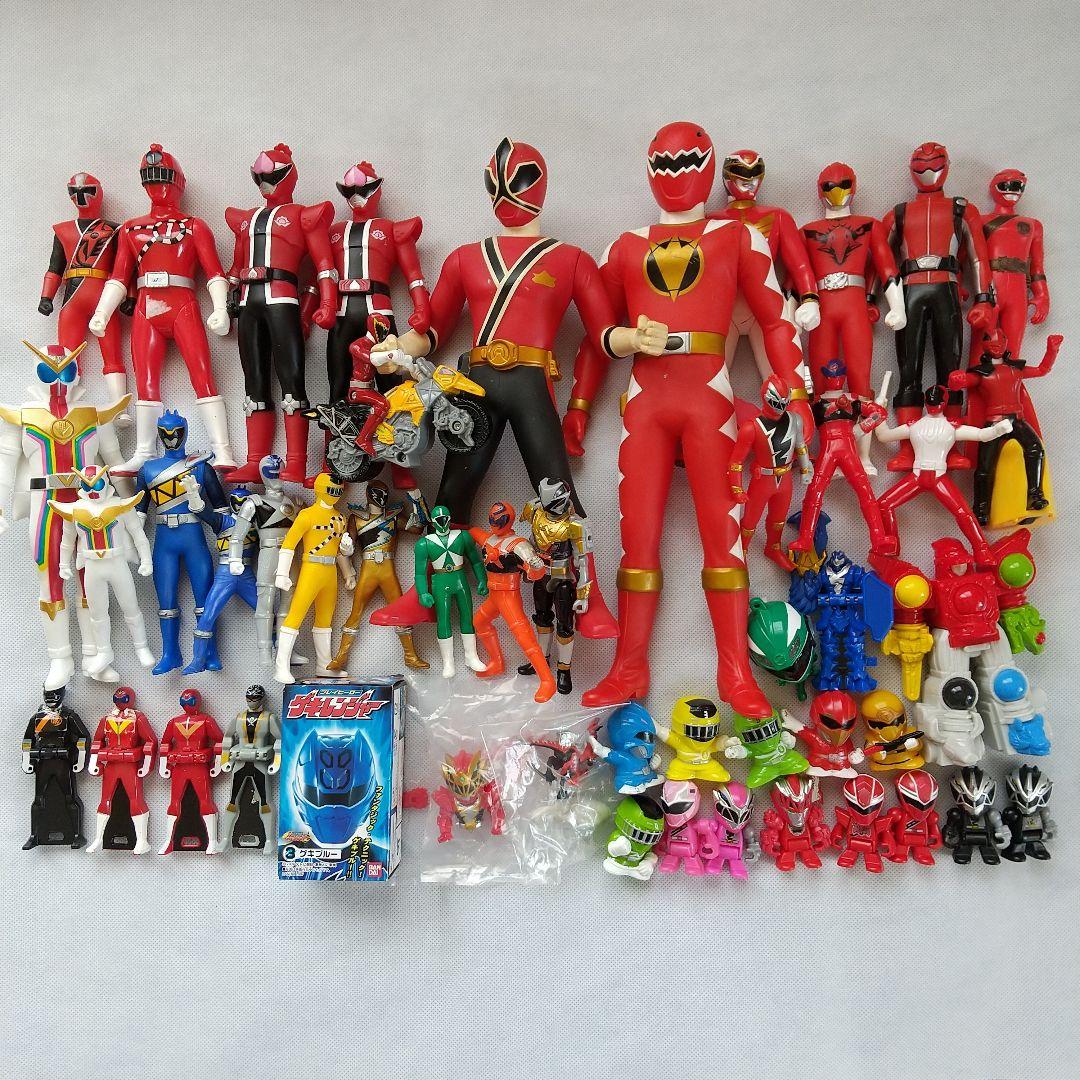 スーパー戦隊 ソフビ フィギュア まとめ売り - メルカリ