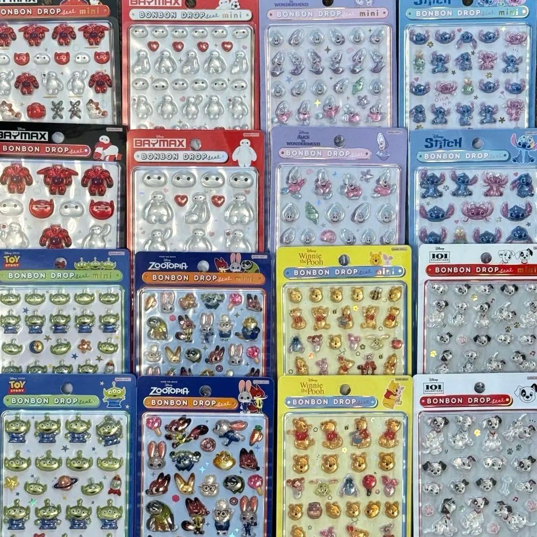 【正規品】ボンボンドロップシール❋ディズニー第一弾 ＆ディズニーmini セット