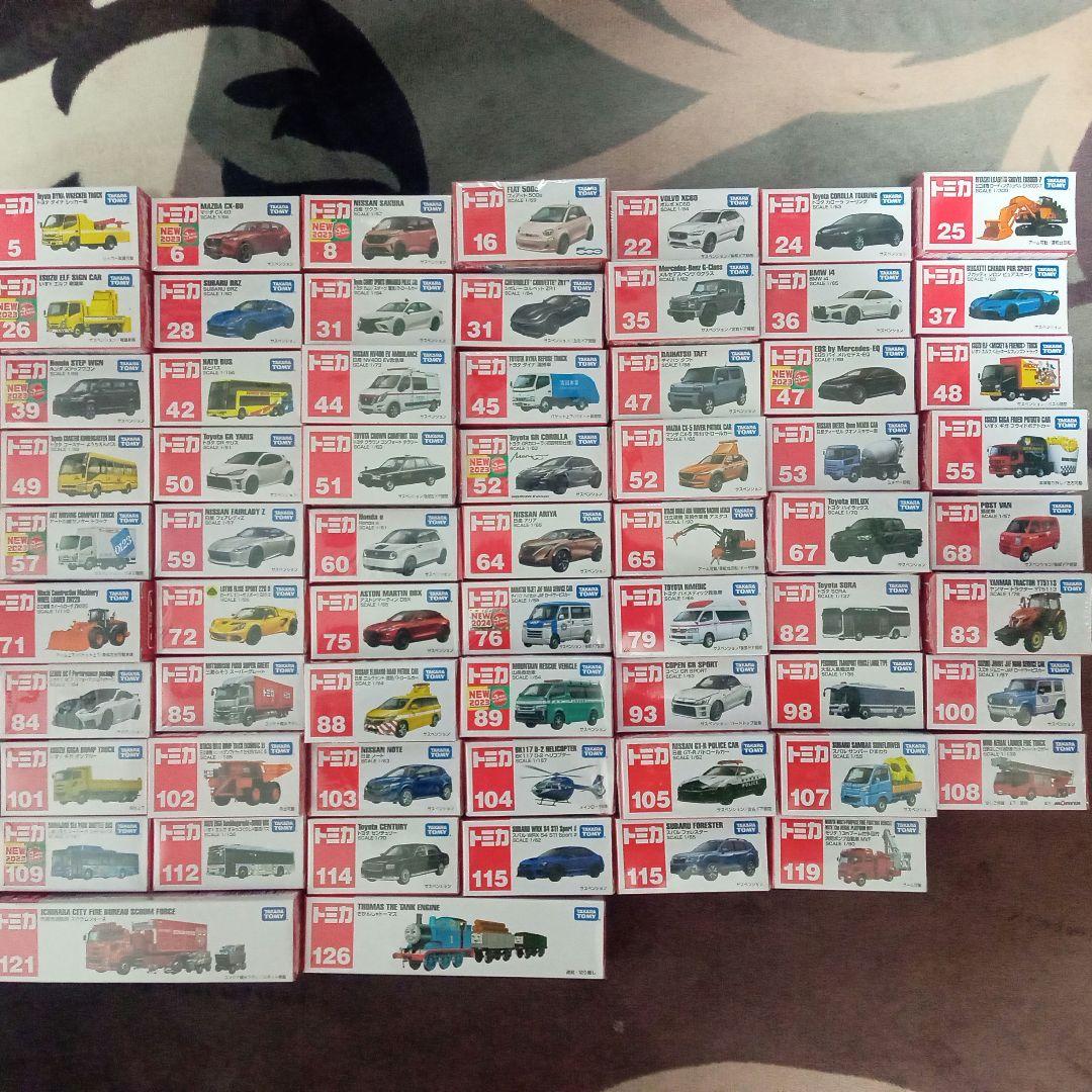 トミカ　新品未開封まとめ売り　８９台（ダブり２５台含む） トミカ 新品未開封まとめ売り 89台（ダブり25台含む） - メルカリ